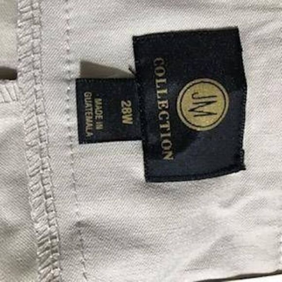 JM Collection NWT Khaki Chinos Trouser Pants Size 28W - Picture 9 of 12